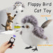 Rechargeable Interactive Flapping Bird Cat Toy