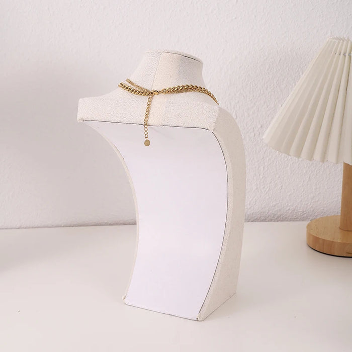 Velvet Jewelry Bust Display Stand
