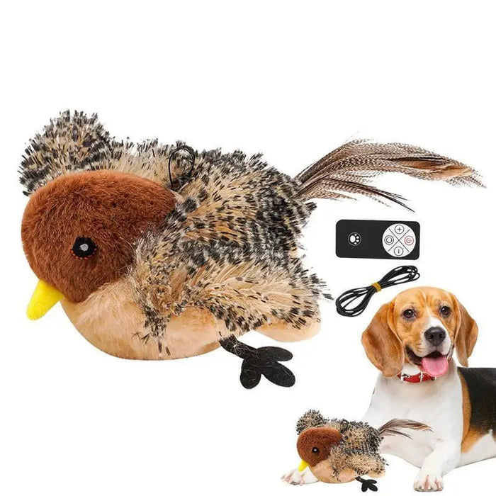 Rechargeable Interactive Flapping Bird Cat Toy