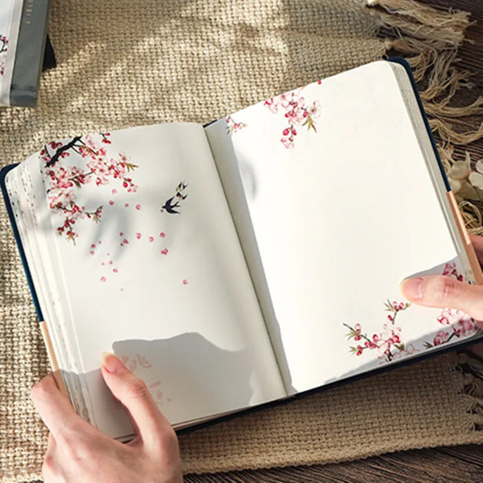 Creative Colorful Page Notebook with Chinese Style Hardcover