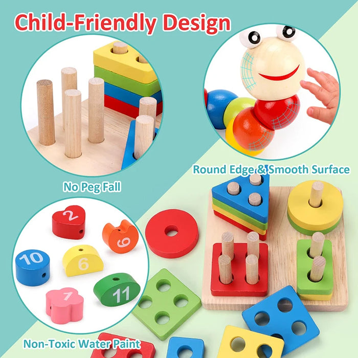 Montessori Wooden Toys set