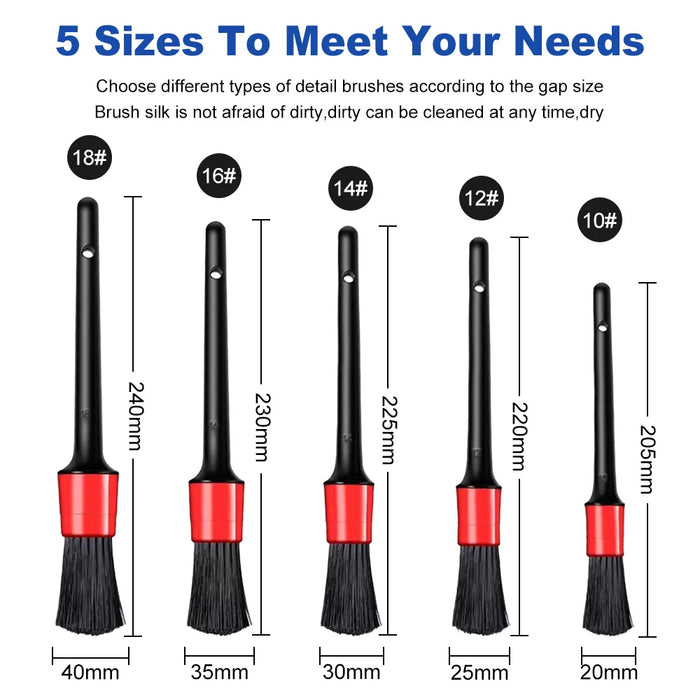 Car Detailing Brush Set