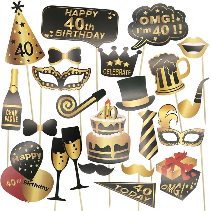 Birthday Props for Photo Booth