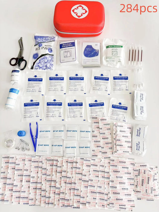 284PCS Compact First Aid Kit for Travel