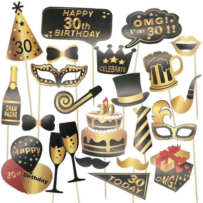 Birthday Props for Photo Booth