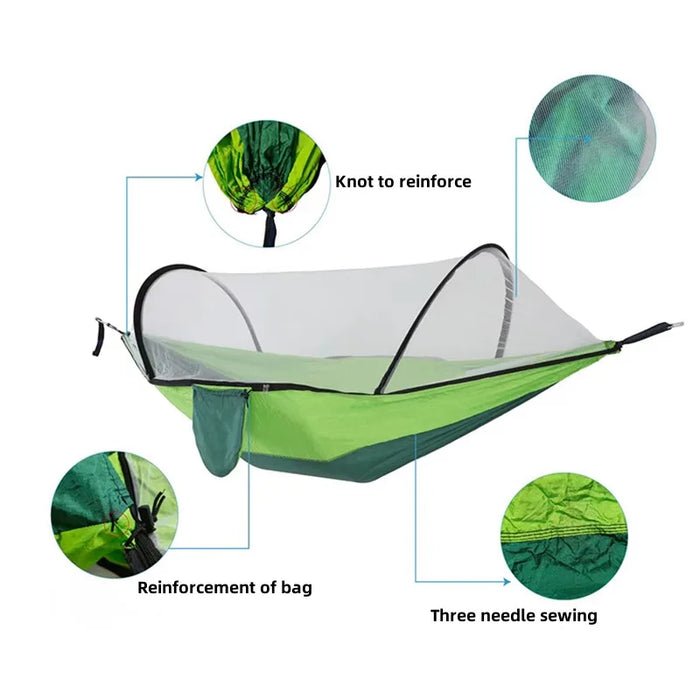 Lightweight Hammock With Mosquito Repellent Net