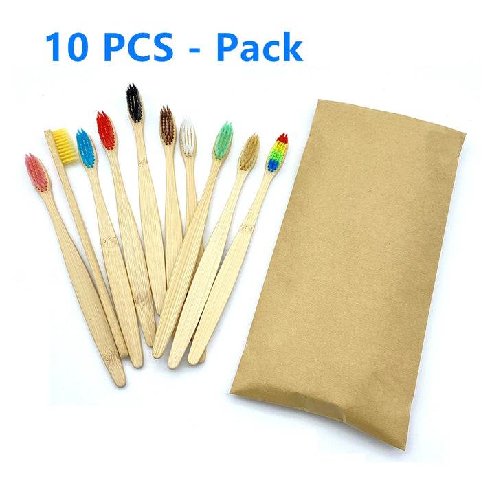 Eco friendly Bamboos Toothbrushes with Soft Bristles