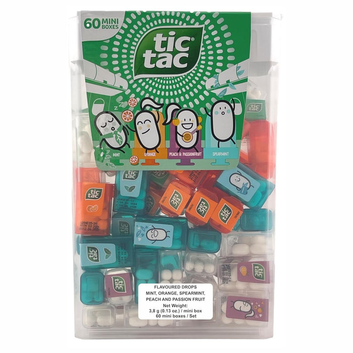 Box with 60 Mini Boxes (Mint, Orange, Spearmint, Peach and Passion fruit) 234g by