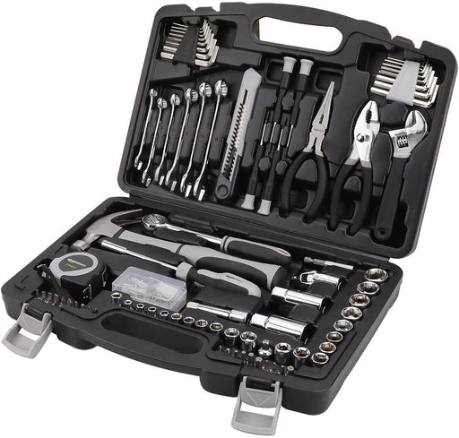 131-Piece General Household Hand Tool Set with Storage Case for Home Repair, Portable