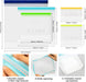 12 Pack Reusable Gallon Freezer Bags Dishwasher Microwave Safe