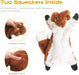 Dog Squeaky Chew Toys No Stuffing Soft Plush for Small Medium Large Breed