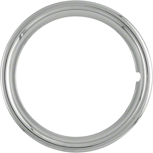 17" ABS Plastic Beauty Trim Rings - 1.5" Deep, Chrome, 4-Pack