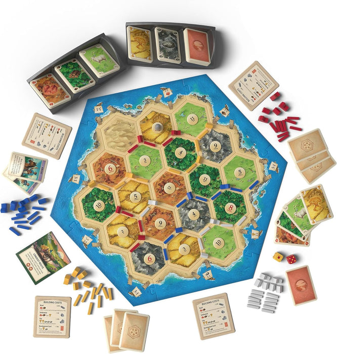 Board Game (6th Edition) Trade, Build & Settle in the Classic Strategy Game for Family, Kids & Adults, Ages 10+, 3-4 Pla