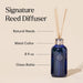 Capri Blue Volcano Reed Diffuser Set - Includes Reed Diffuser Sticks, Fragrance Oil, and Glass Bottle - Luxury Scented Room Fresheners - Cobalt Blue (8 fl oz)
