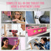 8V Cordless Drill Set & Starter Tool Kit for Women, Pink