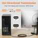 DisplayPort to HDMI Cable, Uni-Directional, 4K@30Hz, 1920x1200, 1080p, Gold-Plated Connectors for Enhanced Picture Quali