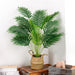 28" Fake Palm Tree, Artificial Floor Plant with Boho Woven Basket