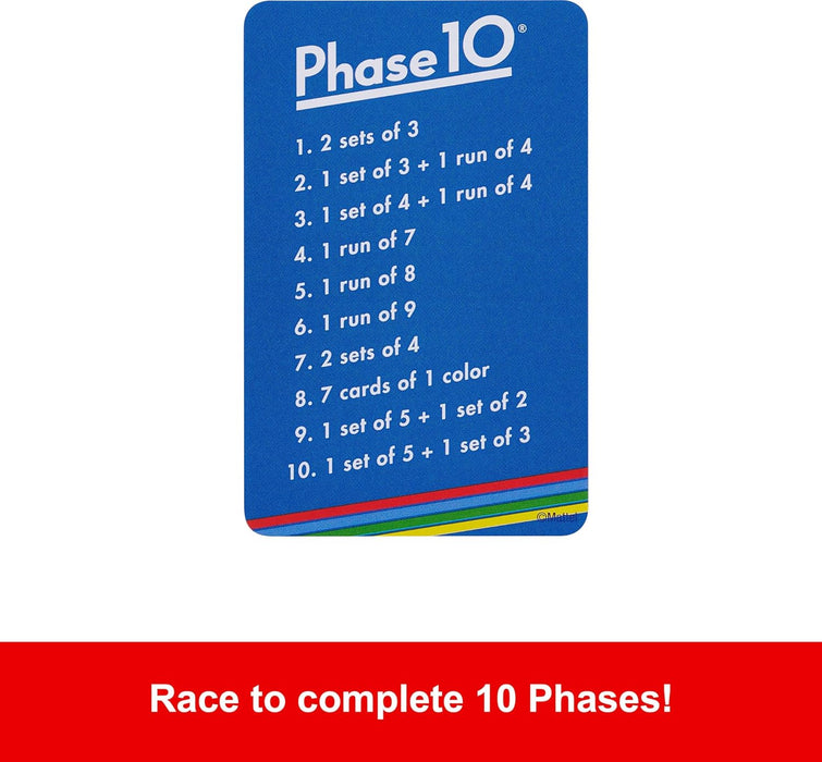 Phase 10 Card Game in Storage Tin for Ages 7+