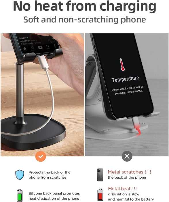 Cell Phone Stand Phone Holder for Desk, Office Decor Gadgets for Men