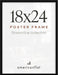 18x24 Poster Frame - Slim Molding - Black