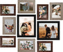 Picture Frames Collage Wall Decor 10-Pack, Gallery Wall Frame Set with 8x10 5x7 4x6 Frames in 3 Different Finishes