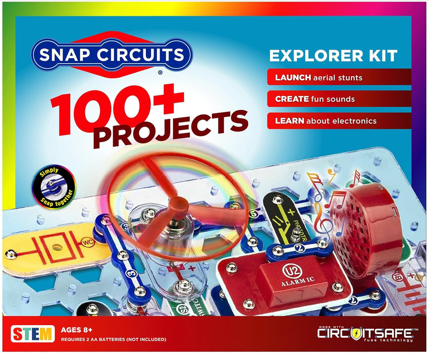 Jr. SC-100 STEM Electronics Kit, 100+ Projects, Ages 8+