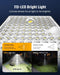Solar Outside Lights with 113 Bright LEDs 7000K with 16ft Cable
