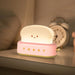 Red LED Night Light Rechargeable and Portable Light with Timer Cute Toast Bread Lamp Desk Decor Toaster Lamp Kawaii Christmas Ideas for Baby Kids Girls Teens Teenages