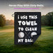 Towel, Funny Microfiber with Bag Clip, Gift for Men & Dad