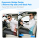 Wedge Car Seat Cushion for Driving for Better Visibility & Sciatica Relief