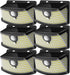Solar Motion Sensor Lights Outdoor 120 LEDs, Black, 6 Pack