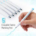 - Washable Fabric Markers for Sewing, 5 Pack, Blue