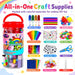 Arts and Crafts Supplies for Kids - Toddler DIY School Craft Set