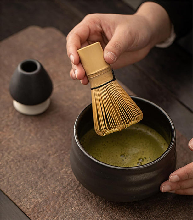 Matcha Whisk - Bamboo Whisk for Matcha Powder, Handcrafted Organic Traditional Japanese Chasen, 100-Prong Matcha Stirrer