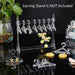 30pcs Clothes Hanger Clear Earring Holder Mini Hanger Rack Jewelry Display Dangle Earring Hanging Organizer Acrylic Ear Studs Display Rack for Retail Show Personal Exhibition(Only Hanger)
