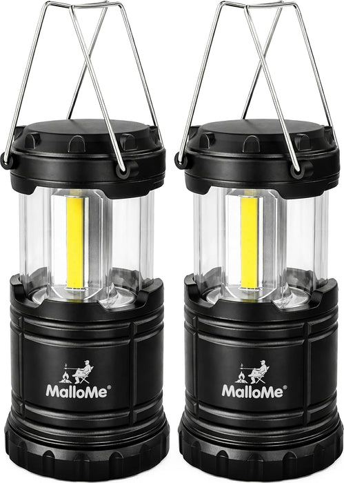 Camping Lights LED Lantern Flashlights, Battery Operated Lamp Tent Lanterns for Power Outages, Camping Essentials Outdoor,Home,Emergency Gear, Hurricane Survival (3 AAA batteries not included)