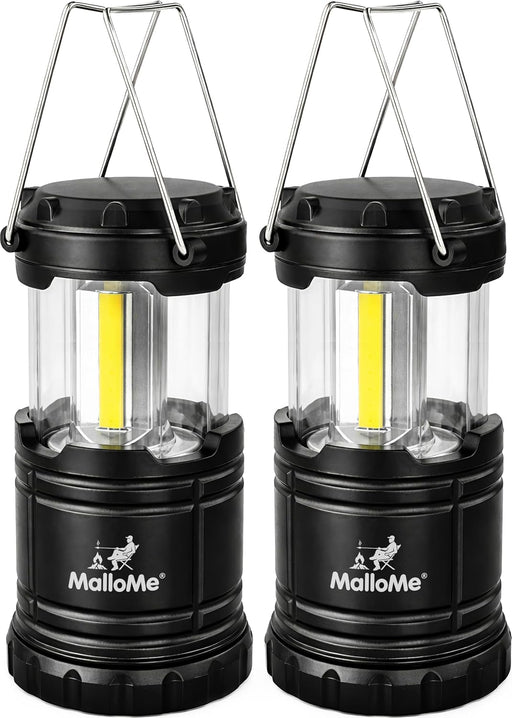 Camping Lights LED Lantern Flashlights, Battery Operated Lamp Tent Lanterns for Power Outages, Camping Essentials Outdoor,Home,Emergency Gear, Hurricane Survival (3 AAA batteries not included)