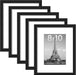 8x10 Picture Frames, Gallery Wall Frames Set of 5, Black