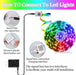 LED Lights for Bedroom, 25FT RGB LED Strip Lights with 44 Keys IR Remote, Smart LED Light Strip with Adhesive Backing Adjustable Brightness App Control for Bedroom Party Decoration