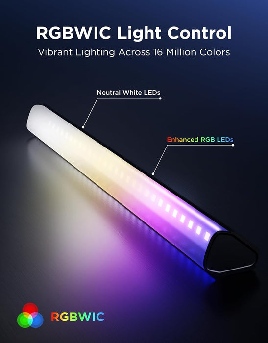 Govee Smart RGBWIC Light Bars, 15-Inch WiFi TV Backlight for 45-70-Inch TVs