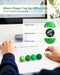 Silicone Magnetic Sensory Balls Fidget Toys,4 Pack Office Stress Toys,Black