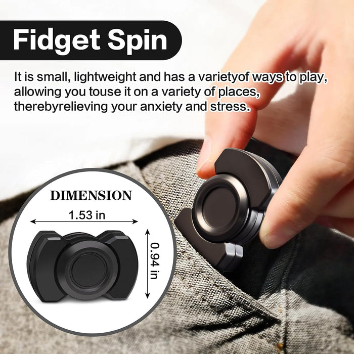 3-in-1 Fidget Toys Adults Kids: Spinner, Slider & Clicker