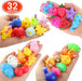Squishies, 32 Pack Mochi Squishy Toys - Kawaii Cat Squishys Slow Rising Animals - Party Favors, Goodie Bag, Birthday Gif