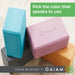 Gaiam Yoga Block, EVA Foam for Balance & Stretch (1 Block, Lagoon)