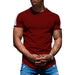 Mens Casual round Curved Hem T-Shirt Men Sport Fashion Short Sleeve T Shirts
