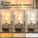 Bedside Table Lamp for Bedroom - Small Desk Lamp with USB Ports