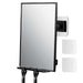 Shower Mirror for Shaving & Washing Your Face with a Squeegee - Built-in Two Razor Holder, 360°Rotation Adjustable Shavi