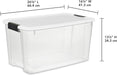 Ultra Latch Box with Lids for Home and Office, 70 Quart, 4-Pack