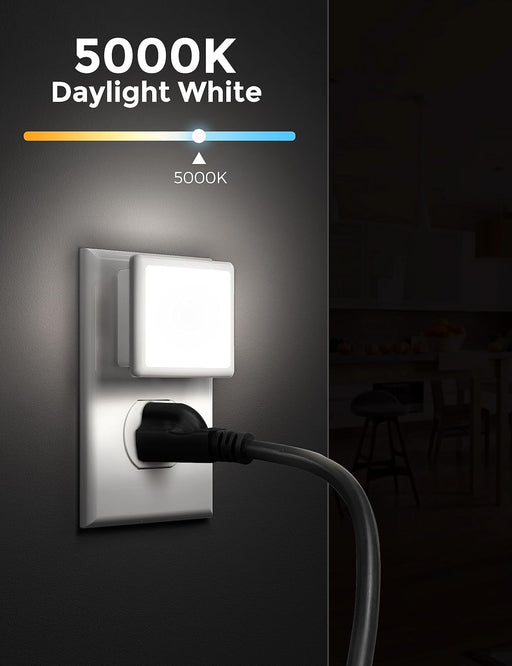 Night Lights Plug into Wall 2-Pack, 0.3W Plug in Night Light