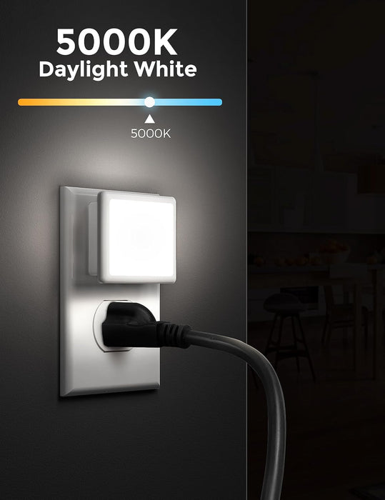 Night Lights Plug into Wall 2-Pack, 0.3W Plug in Night Light
